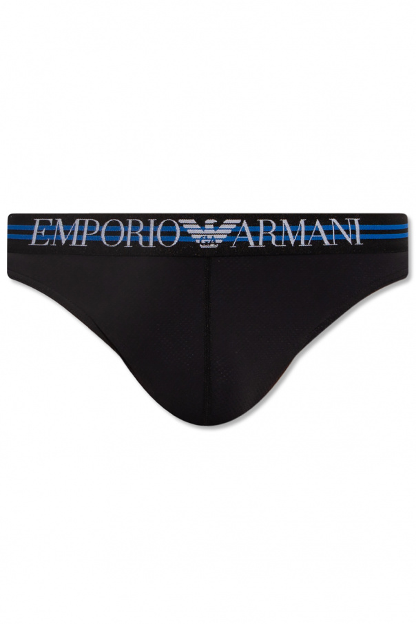 Thong with logo Emporio armani Luigi Emporio armani Luigi EA7 Black Padded Jacket SchaferandweinerShops Mali